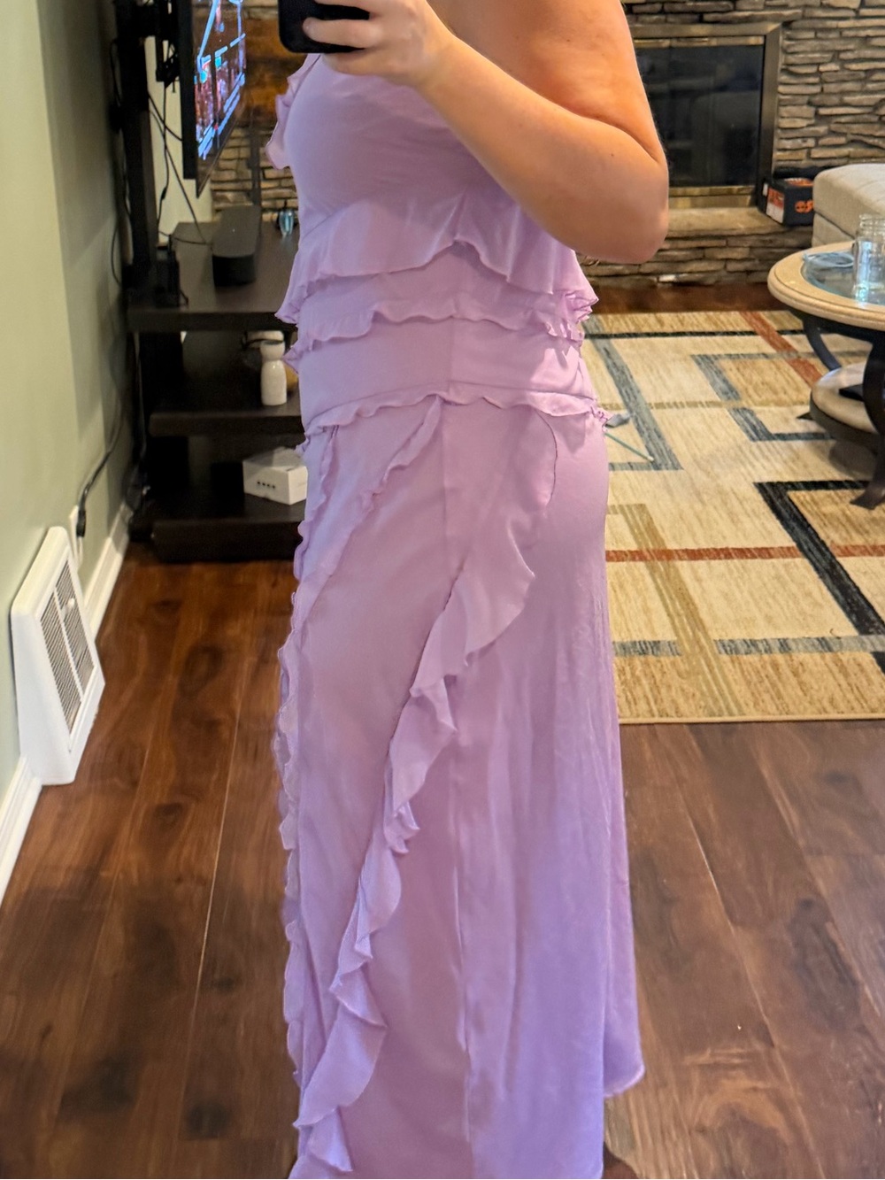 Abercrombie & Fitch Lavender Maxi Dress - Picture 3 of 4